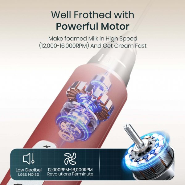 Powerful Red Frother Wand