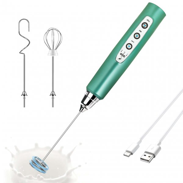 Eco-Friendly Green Frother for Coffee