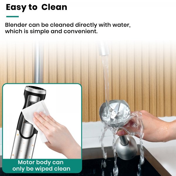 1800W Handheld Immersion Blender 4-in-1 Set