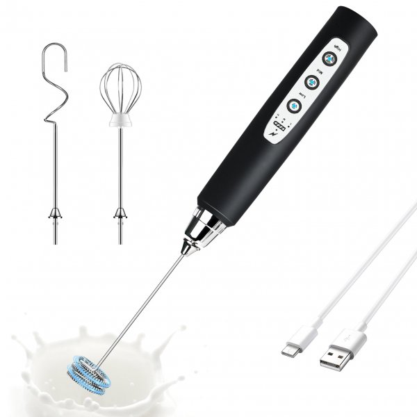 Odiforgo Premium Rechargeable Black Milk Frother