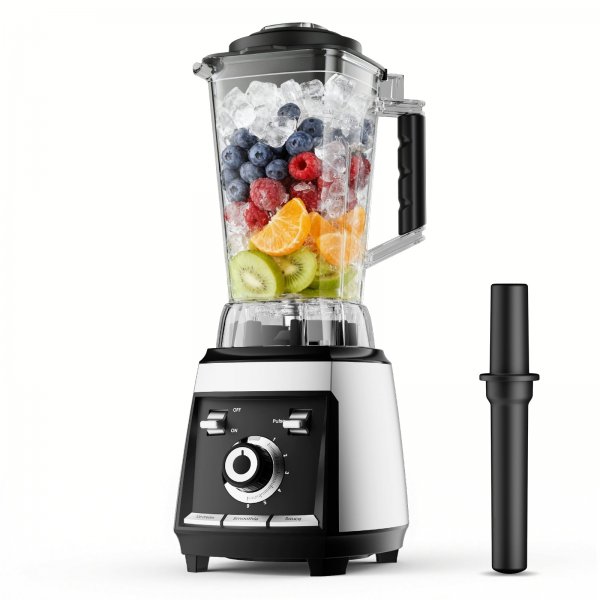 Odiforgo 1800W Professional High-Speed Countertop Blender for Smoothie & Ice Crushing (Silver)