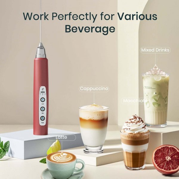 Powerful Red Frother Wand