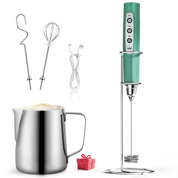 Eco-Friendly Green Frother for Coffee