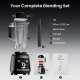 Odiforgo 1800W Professional High-Speed Countertop Blender for Smoothie & Ice Crushing (Black)